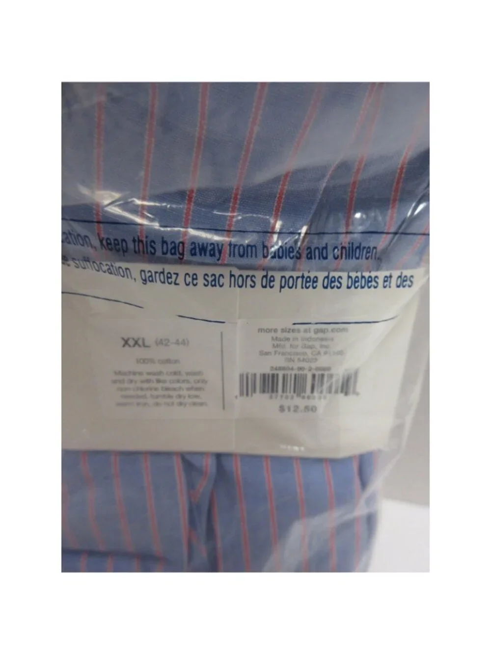 GAP Underwear XXL Boxer Shorts Striped Classic Cotton Deadstock NEW